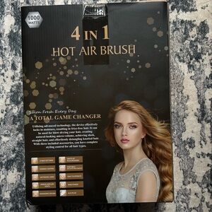 4-in-1 Hot Air Brush - Gold/Black
